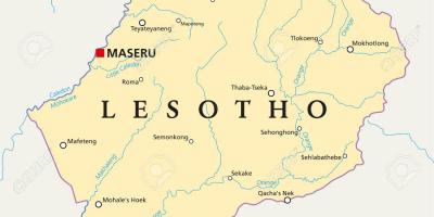 Karta масеру Lesoto